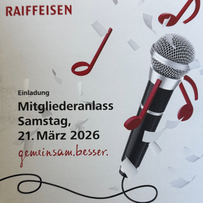 Raiffeisen Mitglieder Anlass 2026